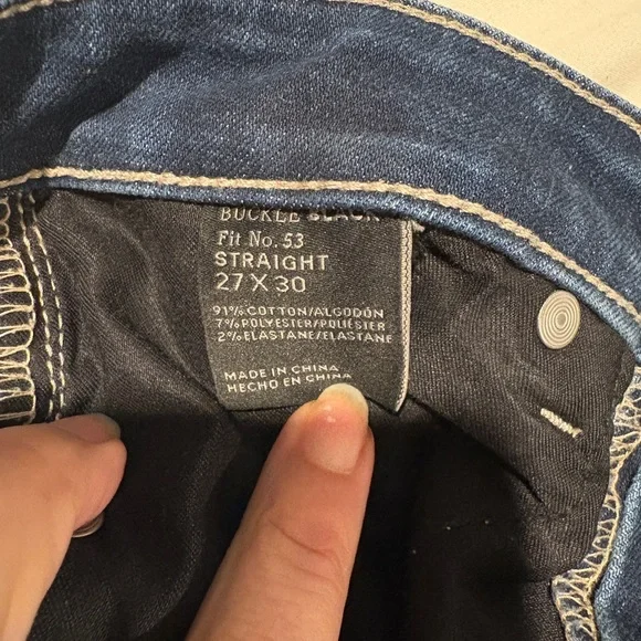 Buckle Blue Denim Jeans - Picture 2 of 2